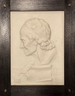 Auguste Rodin (1840 - 1917) - Reliéf Voltaire