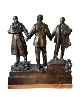 Ladislav Šaloun (1870 - 1946) - Bronzové sousoší-Kramář, Švehla, Rašín