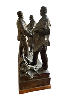 Ladislav Šaloun (1870 - 1946) - Bronzové sousoší-Kramář, Švehla, Rašín