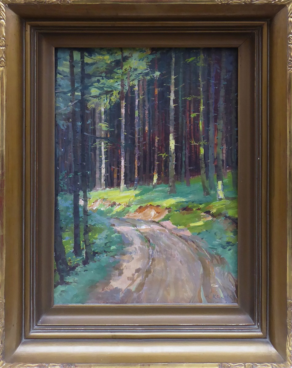 ALOIS KALVODA (1875-1934) - CESTOU LESEM