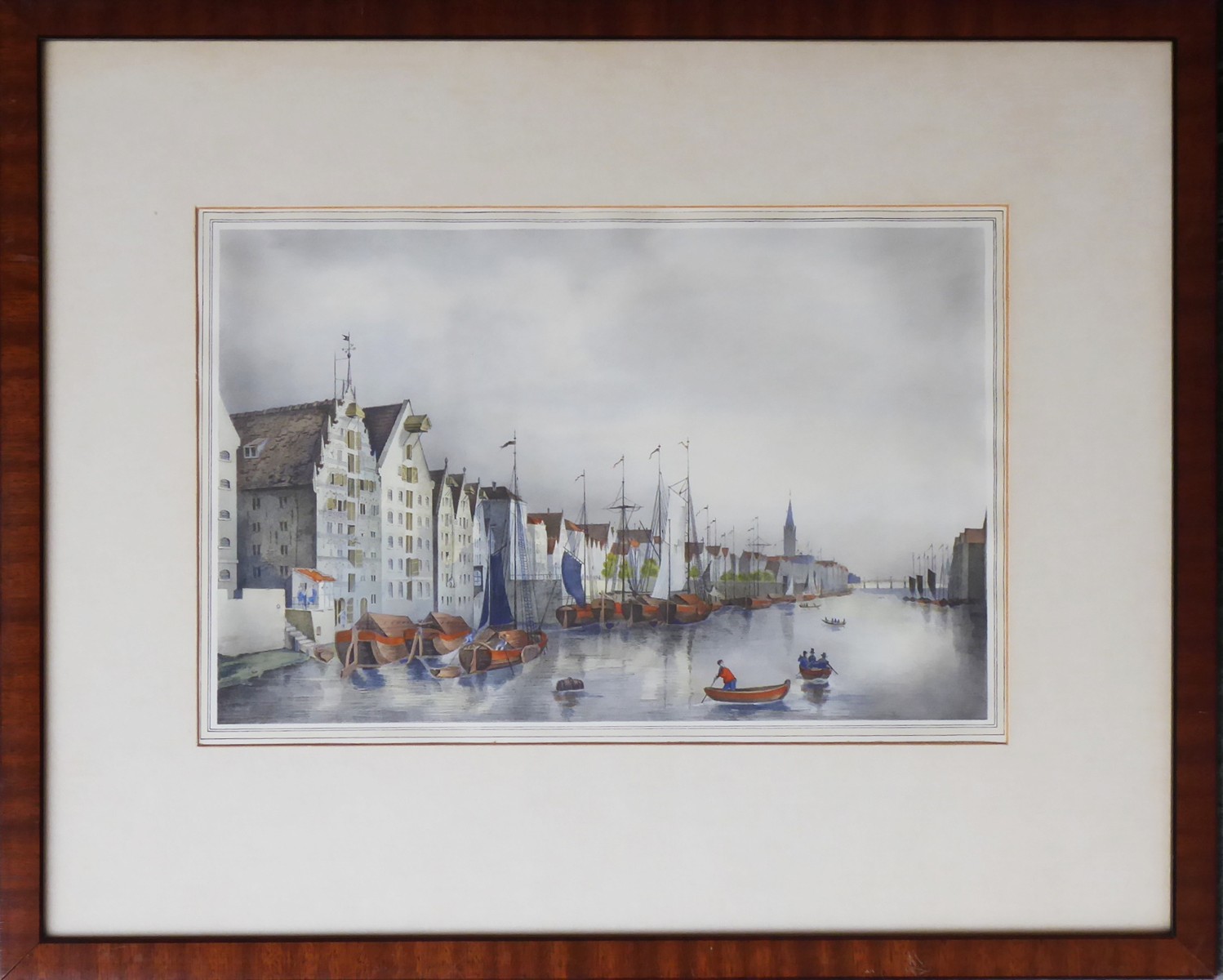 DLE FRIEDRICH W. KOHL (1811-1864) - BRÉMY ZE SEVERNÍ STRANY ŘEKY WESER