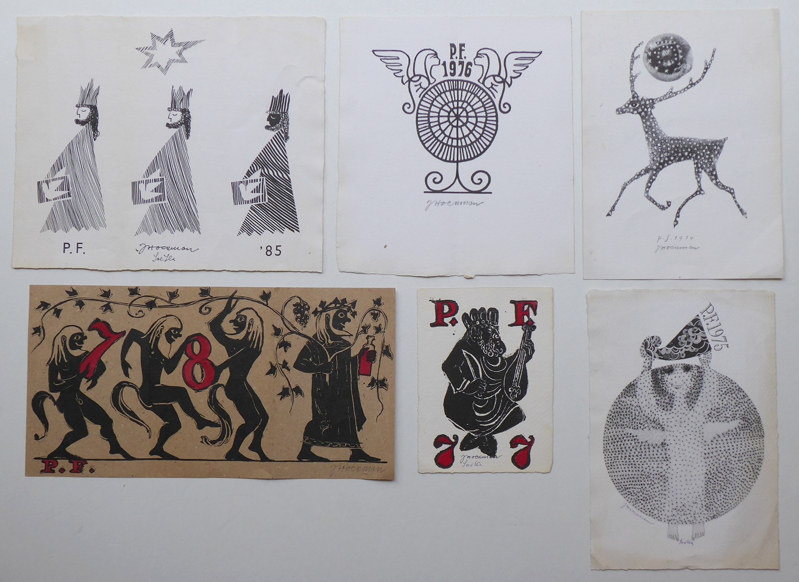 JOSEF HOCHMAN (1913-1999) - ŠEST GRAFICKÝCH LISTŮ