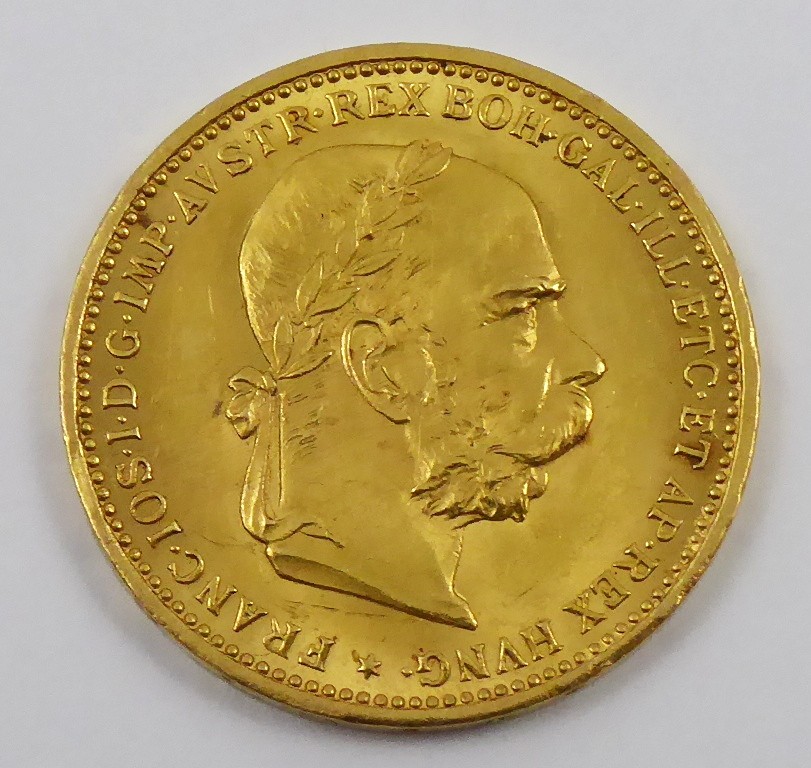 ZLATÁ 20 KORUNA FRANTIŠEK JOSEF I., ROK 1894 - RAKOUSKÁ RAŽBA