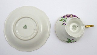 ZLACENÝ ŠÁLEK S MACEŠKAMI - ROSENTHAL, POMPADOUR, US-ZONE