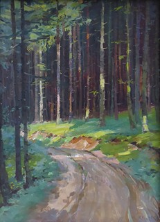 ALOIS KALVODA (1875-1934) - CESTOU LESEM