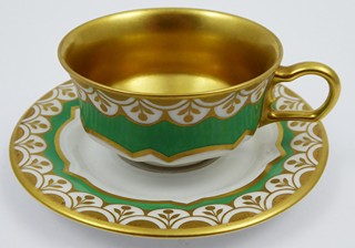 ART DECO SILNĚ ZLACENÝ MOKA ŠÁLEK - ROSENTHAL