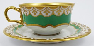 ART DECO SILNĚ ZLACENÝ MOKA ŠÁLEK - ROSENTHAL