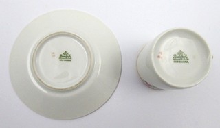 MOKA ŠÁLEK S KYTIČKAMI A ZLACENÍM - ROSENTHAL