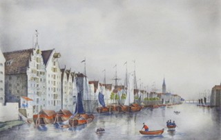 DLE FRIEDRICH W. KOHL (1811-1864) - BRÉMY ZE SEVERNÍ STRANY ŘEKY WESER