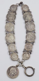 ŠATLÉN K HODINKÁM SE STŘÍBRNÝMI MINCEMI - SRBSKO, RAKOUSKO-UHERSKO, RUMUNSKO A CARSKÉ RUSKO