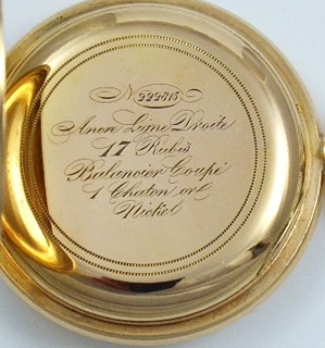 ZLATÉ OSMNÁCTIKARÁTOVÉ KAPESNÍ HODINKY - GROSJEAN FRÉTES, LA CHAUX-DE-FONDS