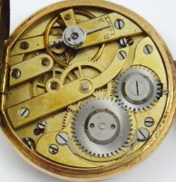 ZLATÉ DÁMSKÉ KAPESNÍ HODINKY S EMAILEM - GENÈVE