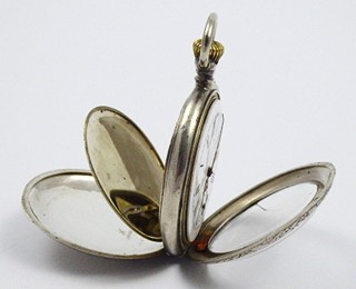 STŘÍBRNÉ KAPESNÍ HODINKY - DÉPOSÉ 1908