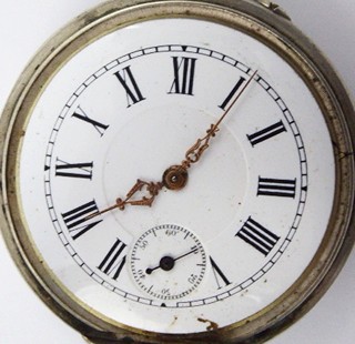 STŘÍBRNÉ KAPESNÍ HODINKY - DÉPOSÉ 1908