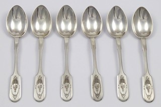 ŠEST STŘÍBRNÝCH LŽIČEK SE SPASSKOU VĚŽÍ V MOSKVĚ - ARMÉNIE