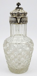 DŽBÁN Z KŘIŠŤÁLOVÉHO SKLA SE STŘÍBREM - SCHWÄBISCH GMÜND NEBO BERLÍN