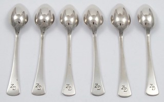 ŠEST ART DECO STŘÍBRNÝCH MOKA LŽIČEK