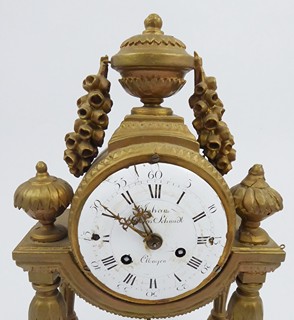 STOLNÍ KLASICISTNÍ HODINY - JOHANN ANDREAS SCHMIDT, ELBOGEN