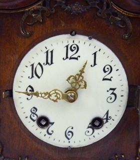 KONZOLOVÉ HODINY, STYL VÍDEŇSKÉ BAROKO - LENZKIRCH AG, NĚMECKO