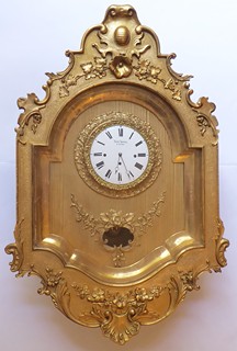 ZLACENÉ RÁMOVÉ HODINY - LUDVÍK HAINZ, PRAHA