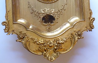 ZLACENÉ RÁMOVÉ HODINY - LUDVÍK HAINZ, PRAHA