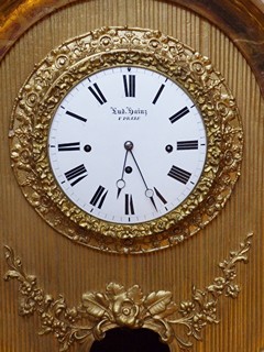 ZLACENÉ RÁMOVÉ HODINY - LUDVÍK HAINZ, PRAHA