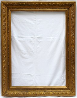 VELKÝ ZLATÝ RÁM SE SECESNÍM ORNAMENTEM