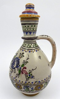 HEŘMAN LANDSFELD (1899-1984) - FAJÁNSOVÝ DŽBÁN SE ZÁTKOU - MODRA