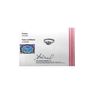 Art deco zlatý prsten s přírodním diamantem 0,60ct + CERTIFIKÁT PRAVOSTI