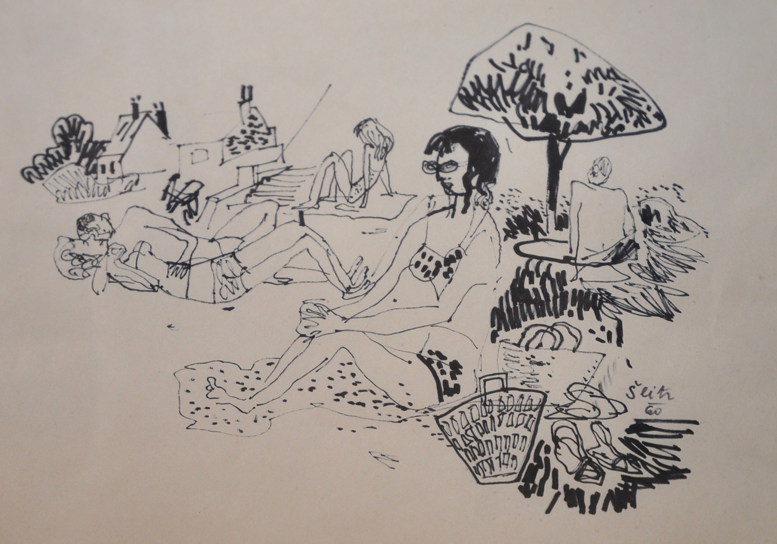 Jiří Šlitr (1924-1969) - Pláž
