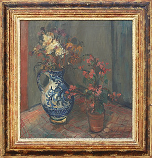Miroslava Štefková Vrbová (1909 - 1991) - Zátiší s kyticemi