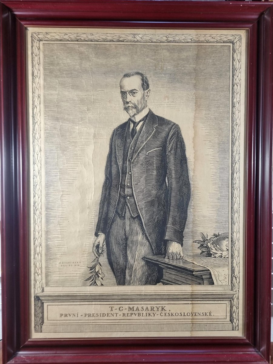 Švabinský Max - T. G. Masaryk - první president republiky Československé
