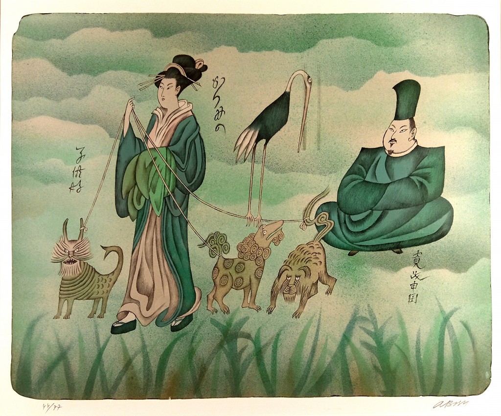 Born Adolf - Gejša na procházce se psy