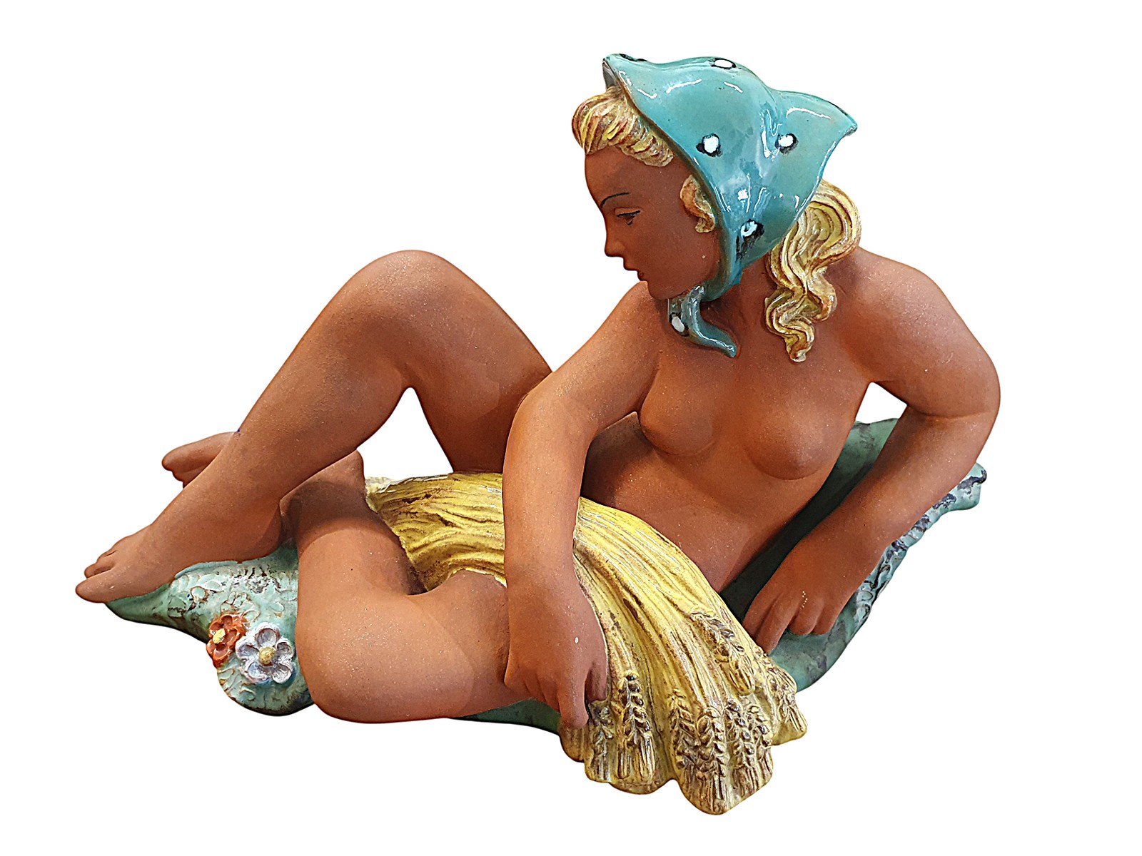 Keramia Znojmo - Akt dívky o žních