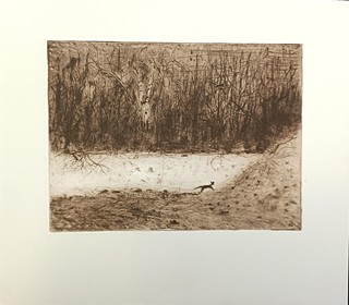 Reynek Bohuslav - Grafika - Kočka za zdí