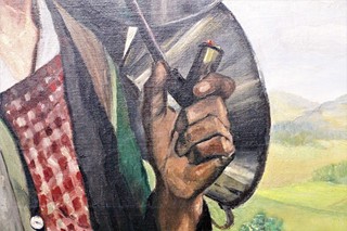 Pausinger Pavla - Můž s dýmkou, 140 x 82 cm