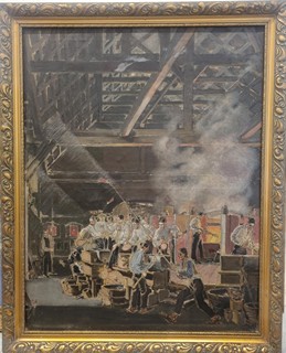 Práce ve sklárnách