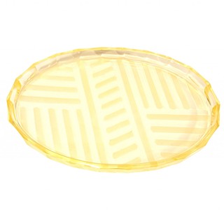 Skleněná nápojová sada - citrín