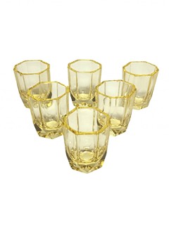 Skleněná nápojová sada - citrín