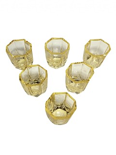 Skleněná nápojová sada - citrín