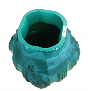 Schlevogt Curt - Váza - malachitové art deco