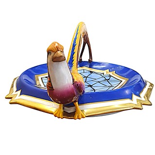 Podnos - Zlatý bažant, Art Deco