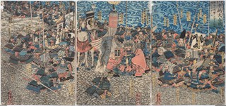 Kansuke Reporting to Shingen at the Battle of Kawanakajima
