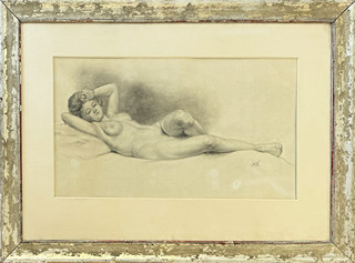 František Ženíšek (1849 - 1916) - Ležící akt
