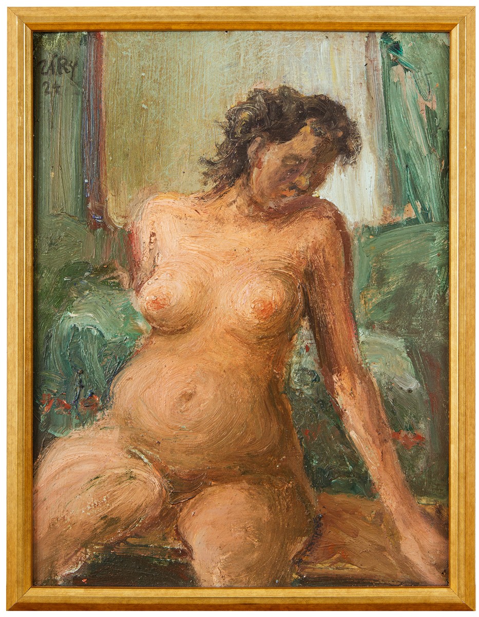 Zárybnický Rostislav (1936 - ) - Akt na lavici