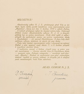 Bohumil Waigant (1885 - 1930) - Plakát na Majáles 1910