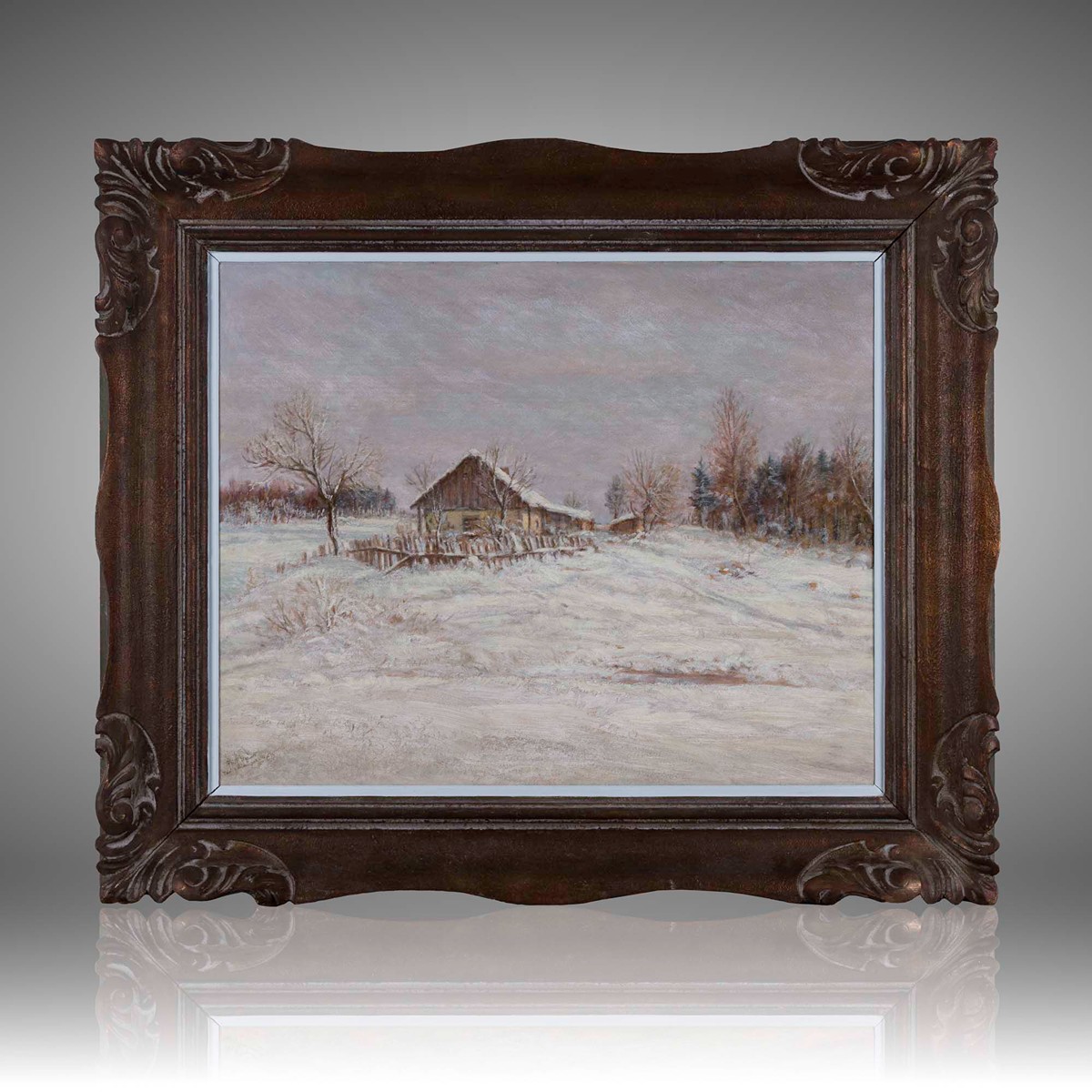 František Kaván (1866 - 1941) - Tání k večeru pod Vítanovem