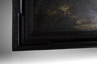 Jan Jakub Hartmann (1658 - 1736) - Lovci v lese u hradu I velký formát I vystaveno