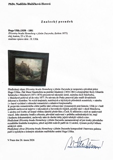 Hugo Ullik (1838 - 1881) - Zřícenina hradu Henneberg