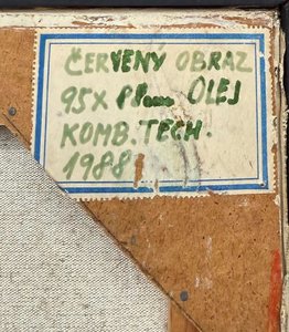 Jan Havlík (1915 - 1995) - Červený obraz